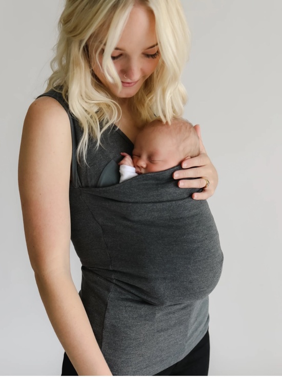 Lalabu Tank Top Medium Gray Soothe Shirt - Picture 2 of 3